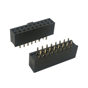 Conector hembra de doble fila de 20 pines (2x10) con paso de 2.54mm, tipo tira. - Product Image 1