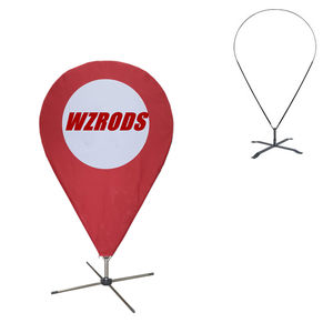 Weihai Wisezone लोकप्रिय धनुष सिर उड़ान flagpole के लिए पदोन्नति 2 3m डबल साइड पॉलिएस्टर इनडोर विज्ञापन पाल बैनर साइन रॉड - Product Image 2