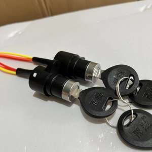 Cerradura Eléctrica de Tres Cables con Cabeza Pequeña en Bolsa <span class=keywords><strong>Xing</strong></span> <span class=keywords><strong>Sheng</strong></span>, Interruptor de Llave Universal, Fuente de Alimentación para Vehículos Eléctricos y Triciclos - Product Image 4