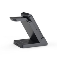 4-In-1 Dual Magnetische Beugel Snel Draadloos Opladen Power Bank Opvouwbare Afneembare Functie Smart Mobiele Telefoons Houder Klok