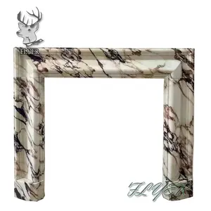 Минималистичный дизайн белого мраморного камина, покрытого итальянской каррарой в викторианском стиле - Product Image 2