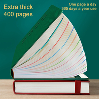 Cuaderno Promocional Multifuncional SHANQI Personalizado 2026 A5, con Cubierta de Cuero PU con Logotipo Grabado, 400 Páginas, Papel Dolly de 80g, con Fecha