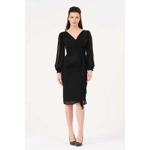 Haut décontracté noir pour femme DANS, style moderne pour tous les jours, tenues polyvalentes, tailles 38-42 - Product Image 1