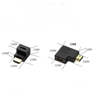 90 Degree Right Angle <b>HDMI</b> Adapter <b>HDMI</b> Male to Female Elbow Extension Connector - Product Image 4