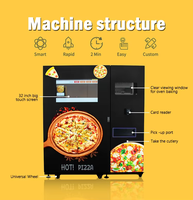 Distributeur automatique entièrement automatique Fournisseur Automates à pizza Distributeur intelligent Distributeur automatique de pizza pour fast-food