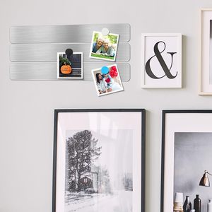Bacheca magnetica strisce <span class=keywords><strong>in</strong></span> <span class=keywords><strong>ferro</strong></span> inossidabile con pulsante magnetico memory Board Bar <span class=keywords><strong>in</strong></span> stile lettera di cristallo adesivo magnetico - Product Image 3