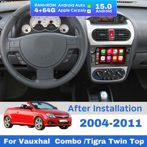 Android 15 Écran 7 pouces Navigation automatique Carplay Lecteur DVD vidéo <span class=keywords><strong>GPS</strong></span> pour Vauxhall Combo /<span class=keywords><strong>Tigra</strong></span> Twin Top 2004-2011 WIFI 4G - Product Image 1