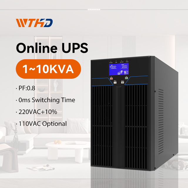 Online UPS Single Phase 2KVA 2000VA 2000W 2KW 220v UPS Uninterrupted Backup Power Supply for Computer
