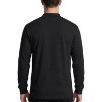 T-shirt à manches longues pour homme, col rond, coupe décontractée, tissu élastique doux, style streetwear, usage quotidien, OEM ODM personnalisé
