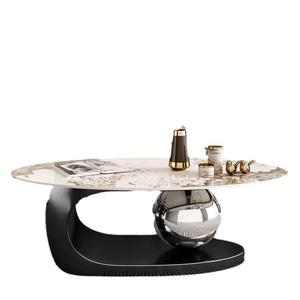 <span class=keywords><strong>Tavolino</strong></span> da Salotto di Lusso in Pietra con Piano Ribassato per Casa e Appartamento, Tavolo da Caffè in Stile Moderno Minimalista Italiano - Product Image 5