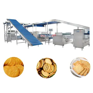 Ileri teknoloji uzun hizmet ömrü bisküvi yapmak makine ekmek aperatif bisküvi üretim hattı
