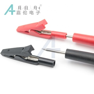 Jialun - Multímetro de segurança para teste de crocodilos, <span class=keywords><strong>mini</strong></span> braçadeira elétrica com 2mm de encaixe banana, presilhas para jacaré de jacaré - Product Image 4