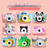 Logo/emballage personnalisés disponibles : Appareil photo numérique HD pour enfants et voyages, mini caméra avec double objectif et filtres amusants