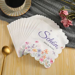 Colorful Printed Paper Napkins 330mmx2 Themed Party Botanical Garden Disposable Serviettes 20 Sheets Per Pack - Product Image 2