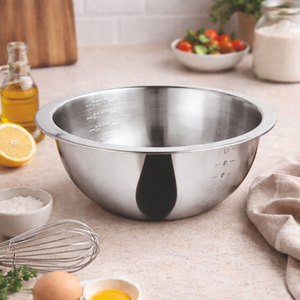 Bol doseur léger en acier inoxydable de qualité supérieure, 26 cm, antiadhésif, compatible lave-vaisselle, pour la préparation et le mélange en cuisine professionnelle - Product Image 3