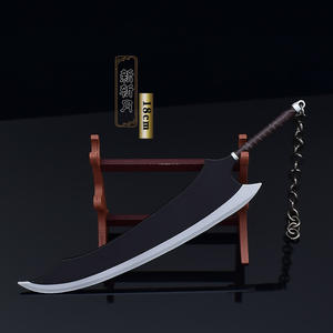 Bleach Anime Merchandise Kurosaki <span class=keywords><strong>Ichigo</strong></span>'s Tenshoku Zangetsu Sword Shogun Kote Full Metal Craft figurita mosquetón llavero - Product Image 4