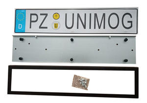 Cadre de plaque d'immatriculation en acier inoxydable de norme européenne pour la Russie et l'Ukraine - Product Image 2