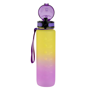 Botella de agua de plástico tritán, sin BPA, 32oz, 1000ml, para deportes, Fitness, con marcador de tiempo - Product Image 4