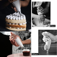 15,5 Zoll Kuchen Dekorieren Silikon Gebäck beutel 15,5 Zoll Wieder verwendbare Spritz beutel für Cupcakes