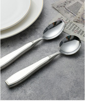 Ensemble de couverts Atkinson durables en acier inoxydable 304 à manche creux, poli miroir, robuste et contemporain
