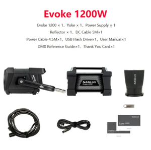 ไฟ LED สำหรับถ่ายภาพกลางแจ้ง Nanguang Nanlux Evoke 1200W กันน้ำ TLCI 97 CRI 96 สำหรับการถ่ายทำภาพยนตร์ - Product Image 6