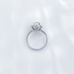 <span class=keywords><strong>Anillo</strong></span> de Diamantes Cultivados en Laboratorio con Flor Exquisita Romántica Star River, Platino PT950, <span class=keywords><strong>Anillo</strong></span> de Compromiso y Boda para Mujer, Joyería Fina, Alianza Nupcial - Product Image 5