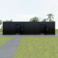 Maison de rêve moderne, durable et économique, 2 chambres, maison en conteneur maritime de 40 pieds
