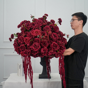 Eco-friendly Silk flower ball Wedding Decoration Rose <b>Artificial</b> Flower Ball for Birthday Party home decor - Product Image 1
