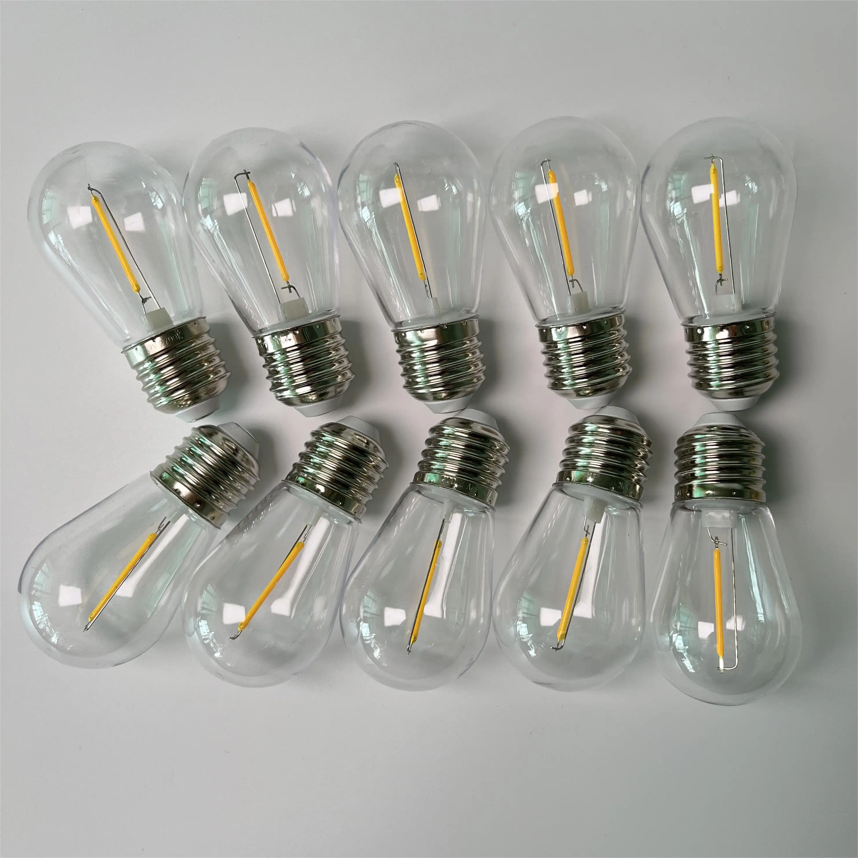 Bombillas de filamento LED S14, bombillas adicionales, bombillas reemplazables para luces de cadena LED para exteriores, luces de festón