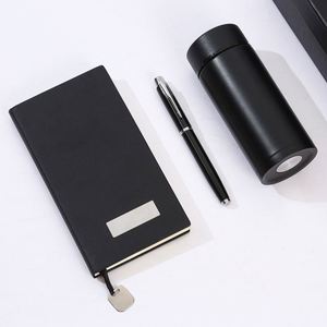 Premium PU Leather Executive <b>Notebook</b> Gift <b>Set</b> Textured Journal Tumbler Pen Digital Printing for Corporate Events Teacher - Product Image 4