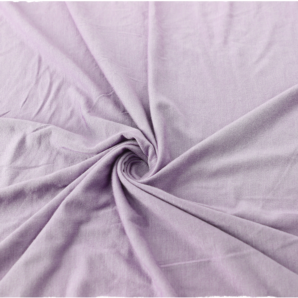 Manufacturer Wholesale Eco-Friendly Bamboo Spandex Knitted Fabric for Girls' Pyjamas Wicking