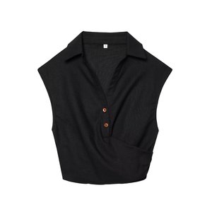 PB&ZA <span class=keywords><strong>Blusas</strong></span> <span class=keywords><strong>Plisadas</strong></span> Elegantes de Verano 2025 para Mujer, <span class=keywords><strong>Blusas</strong></span> Vintage sin Mangas, Camisas Femeninas, <span class=keywords><strong>Blusas</strong></span> Chic - Product Image 5