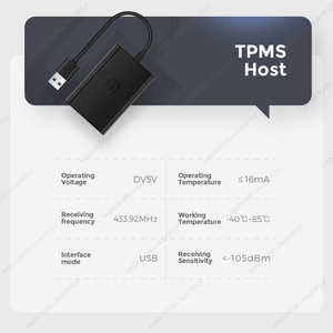 Duduauto Xe <span class=keywords><strong>TPMS</strong></span> giám sát áp suất lốp Hệ thống HD kỹ thuật số LCD hiển thị tự động công cụ báo động USB 4 bên ngoài hoặc được - Product Image 6