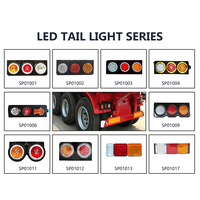 Feux de camion en gros : Feux de position latéraux LED ronds de 4 pouces, feux de signalisation arrière LED pour remorque, lampes 12V 24V, feux arrière de camion
