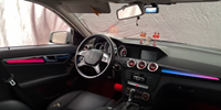 Kits de mise à niveau pour éclairage d'ambiance dynamique de voiture pour Mercedes-Benz W204 Classe C 2008-2014, accessoires d'éclairage LED intérieur pour garnitures de portes