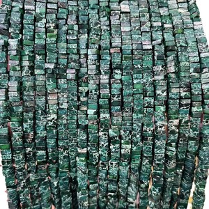 Espaciador de jaspe Imperial de piedras preciosas naturales, collar de pulsera de cuentas sueltas de piedra de sedimentos marinos de 2x4mm para fabricación de joyas - Product Image 5