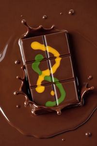 Barre de chocolat solide au pistache sucrée de style Dubaï 70g - Product Image 3