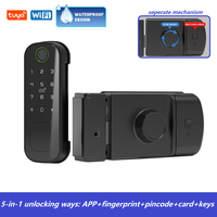 Cerradura Inteligente Digital sin Llave Tuya para Puerta, Diseño Impermeable con Control por Aplicación, Ideal para Portones Exteriores y Puertas Metálicas