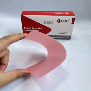 Shanghai Factory OEM <span class=keywords><strong>Dental</strong></span> modanatura a cera intaglio foglio di cera rossa prodotto da laboratorio dentale piastra di Base monouso modello dentale cera 500 g/scatola - Product Image 2