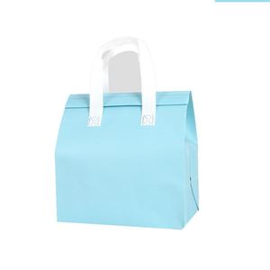 Sac isotherme jetable durable en PP non tissé avec feuille d'aluminium pour snacks, petites commandes à emporter, café et livraison de repas - Product Image 1