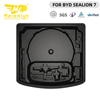 Boîte de rangement étanche pour coffre arrière, organisateur de cargaison anti-poussière pour BYD Sealion 7