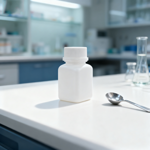 Flacons de pilules de pharmacie de forme carrée en HDPE blanc PET de 30ml avec bouchon à vis Emballage de médecine solide Traitement de sérigraphie liquide - Product Image 1