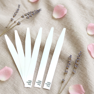 Tiras secantes de fragancia de papel de prueba de perfume comercial blanco de alta calidad con logotipo de marca personalizado - Product Image 1