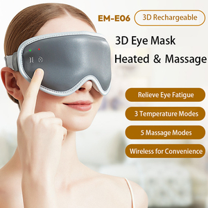 Masque chauffant pour les yeux en cuir électrique portable sans fil personnalisable, pour soulager la fatigue oculaire - Product Image 2
