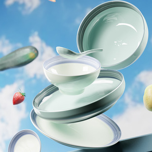 Modern Luxury European-Style Ceramic Tableware Hotel Restaurant Grade Disposable Sustainable Cutlery <b>Set</b> <b>for</b> Home Kitchenware - Product Image 4