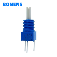 BONENS 3360Y 5k 10% Résistances Variables avec Bouton de 6mm Puissance Nominale 0.5W Potentiomètres Trimmer pour Équipements Électroniques