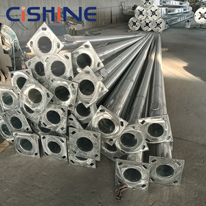 Palo per Illuminazione Stradale Solare in Acciaio Zincato Personalizzato, 5m 6m 7m 8m 9m 10m 12m, Braccio Singolo o Doppio - Product Image 2