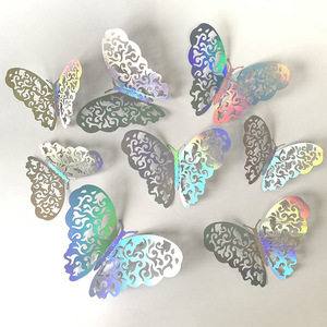 Pegatinas de Mariposas 3D Coloridas, Económicas, de Alta Calidad y Bajo MOQ, para Decoración Artística de Paredes en Fiestas y Hogares - Product Image 4