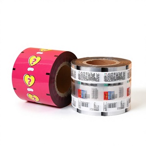 Custom Food Grade Stretch Film <strong>Roll</strong> Packaging Soft Glossy Surface with Logo Printing - Product Image 2