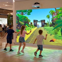 Jeux interactifs de mur de projection Chariot Interactive Smash Wall, amusants jeux de balles de projection pour aire de jeux intérieure, centre commercial, centre pour enfants